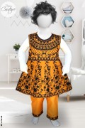 4316 - Baby Girls 2Pcs Cotton Embroidered & Stitched Frock