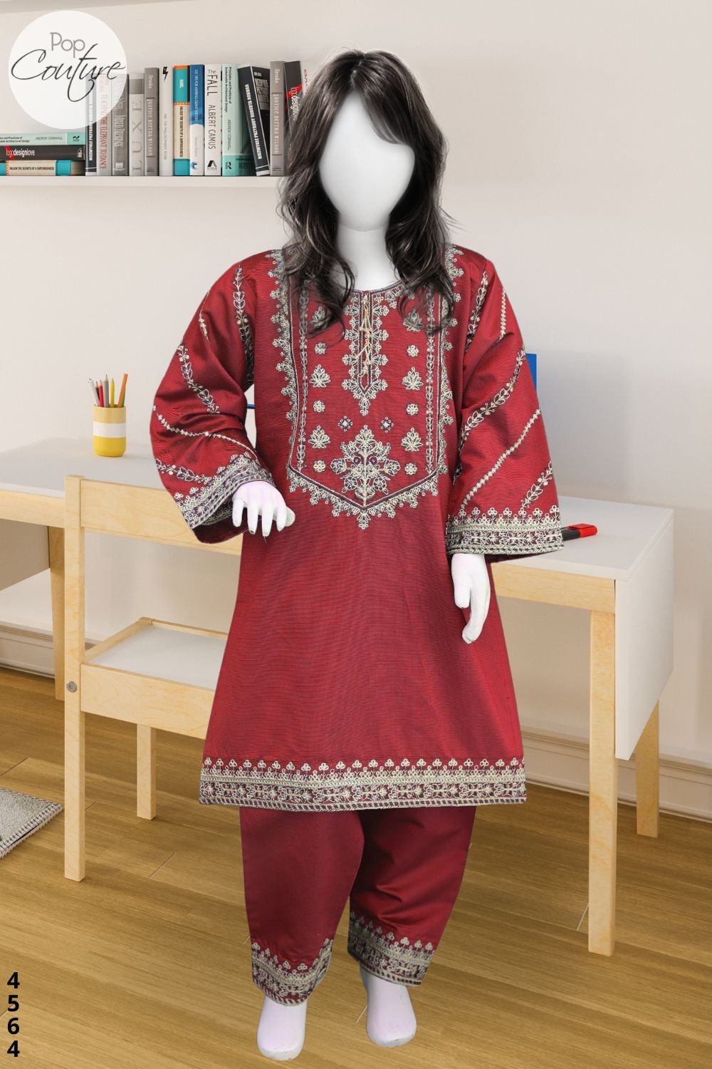 https://popcouture.pk/products/4564-girls-3pcs-embroidered-stitched-khadar-midi-shirt