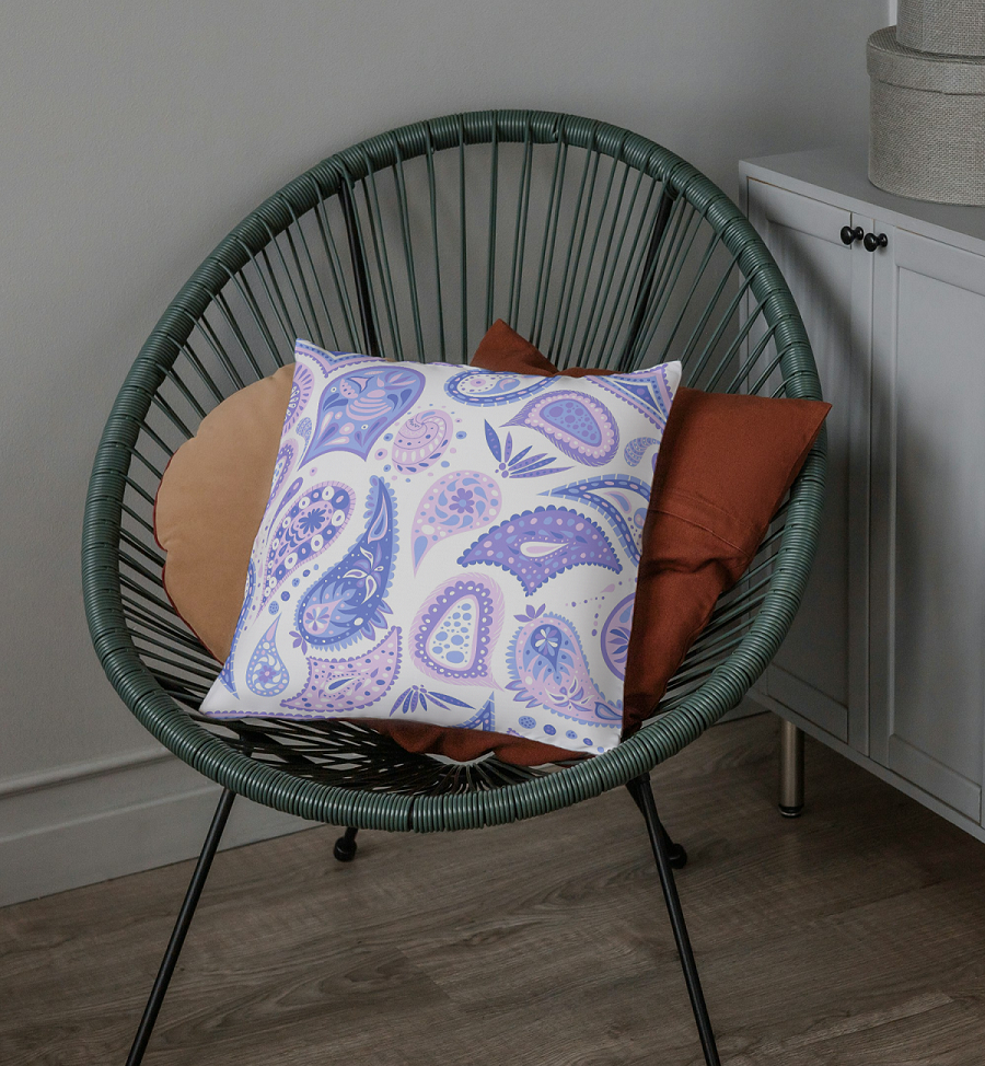 Paisley Pattern Decorative Cushion
