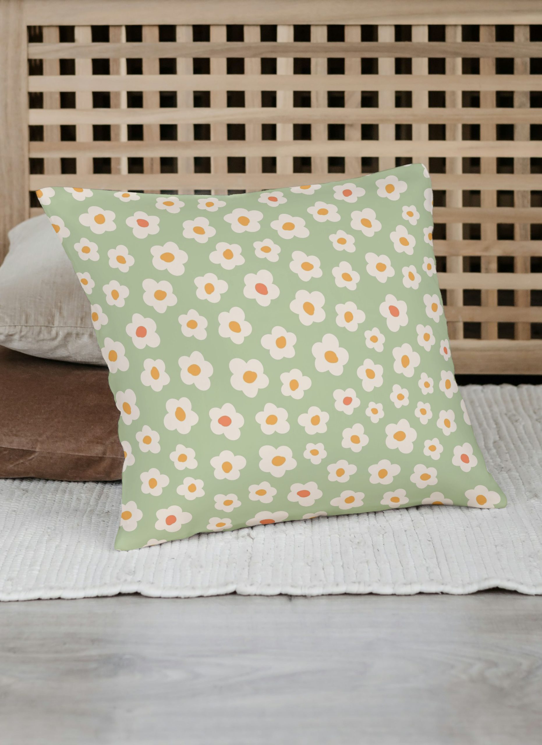 Retro Floral Cushion