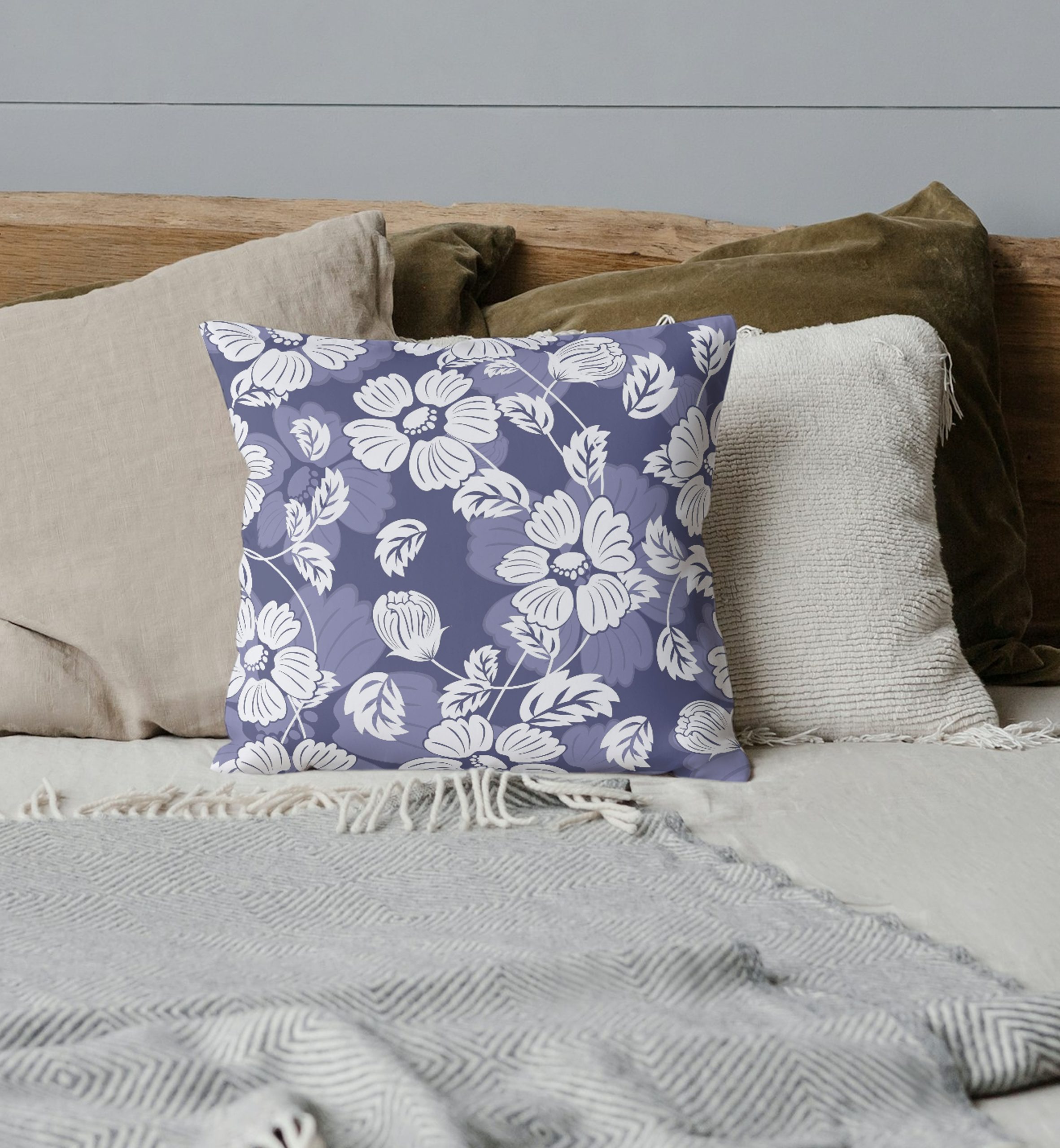 Elegant Floral Decorative Cushion