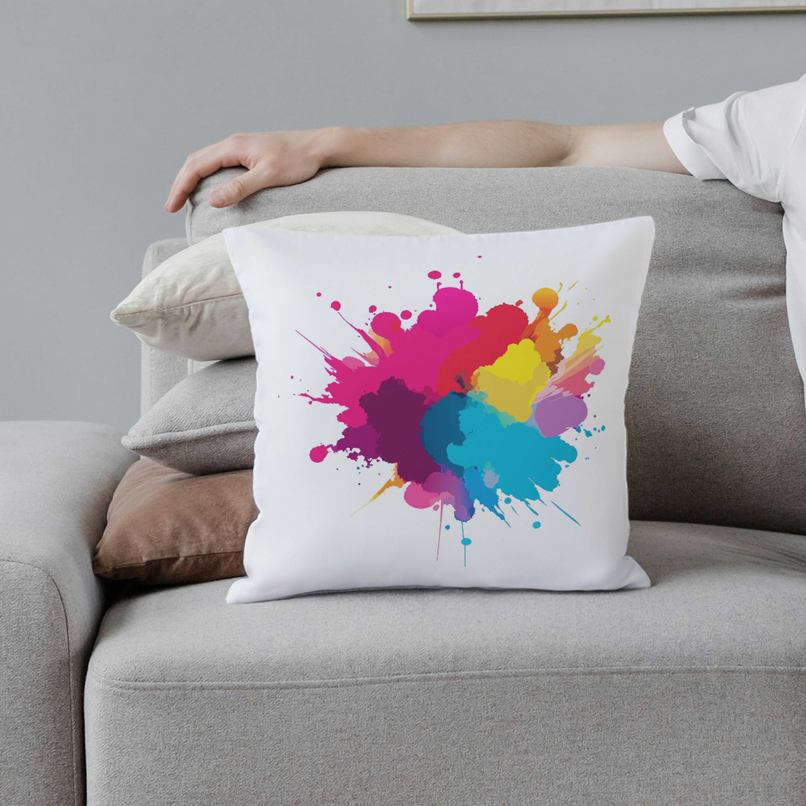 Abstract Splash Cushion