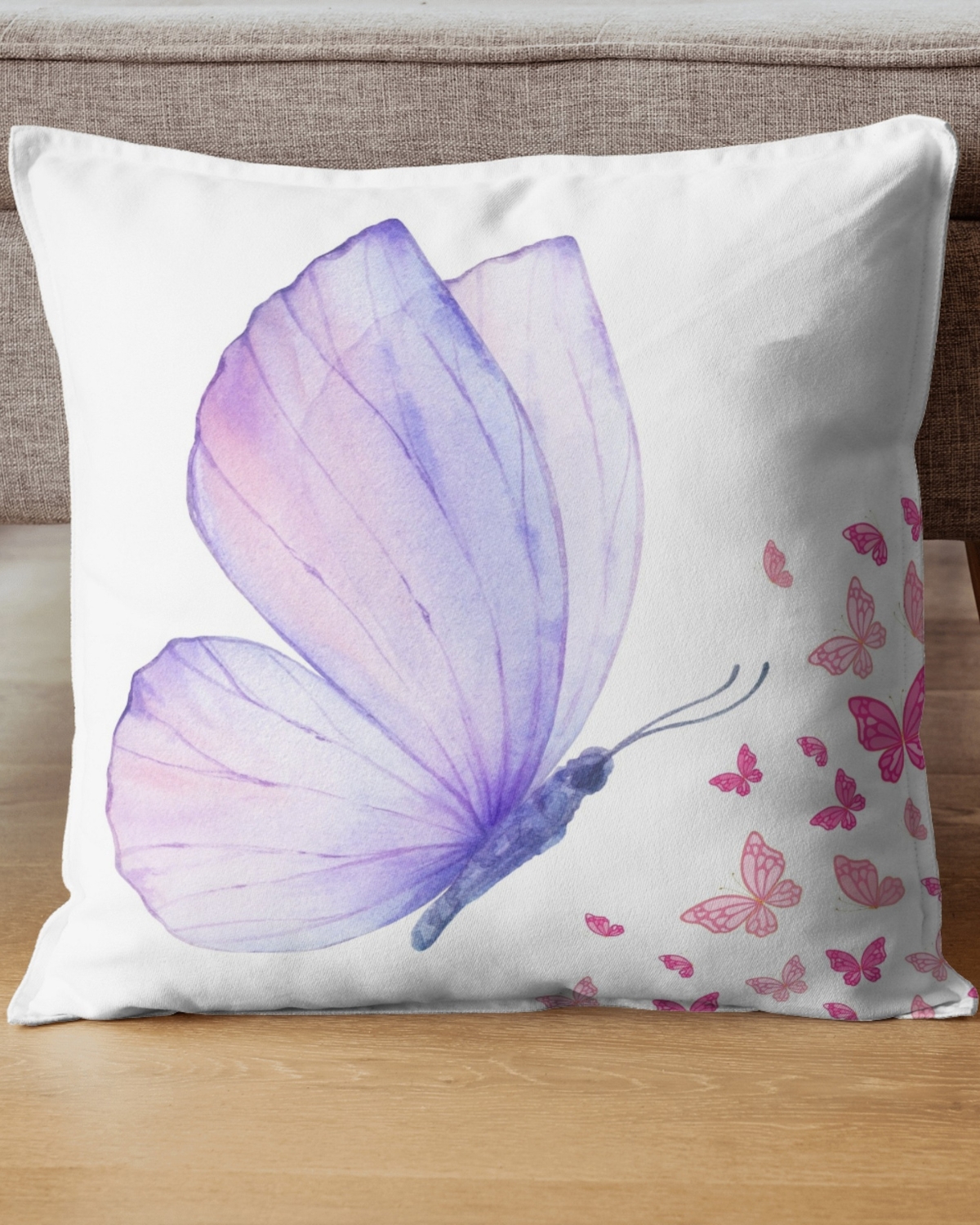 Purple Dream Butterfly Cushion