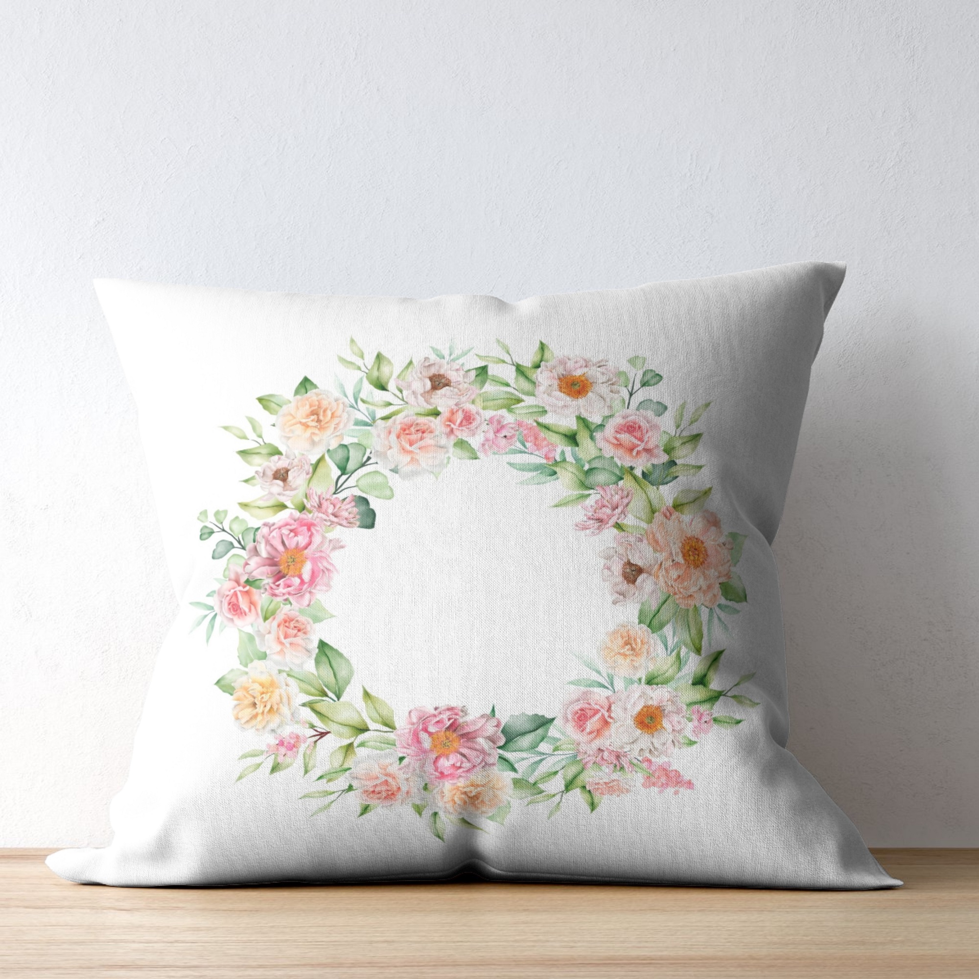 Floral Wreath Cushion