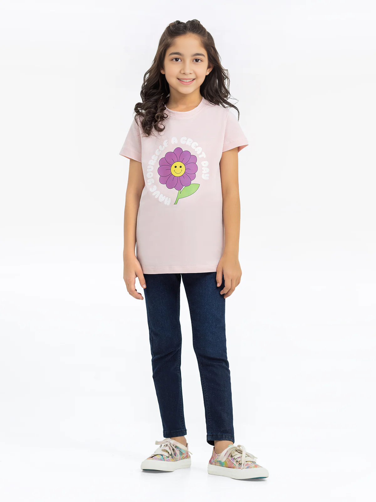 Girl’s Light Pink Western Top – Pop Couture