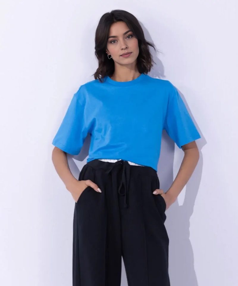Pop Couture- Regular Fit Cotton Jersey T-Shirt