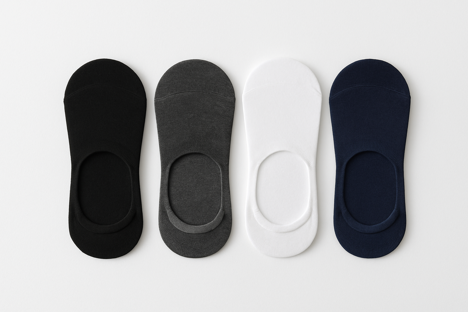 Pack of 4 Ultra-Low Cut No-Show Socks